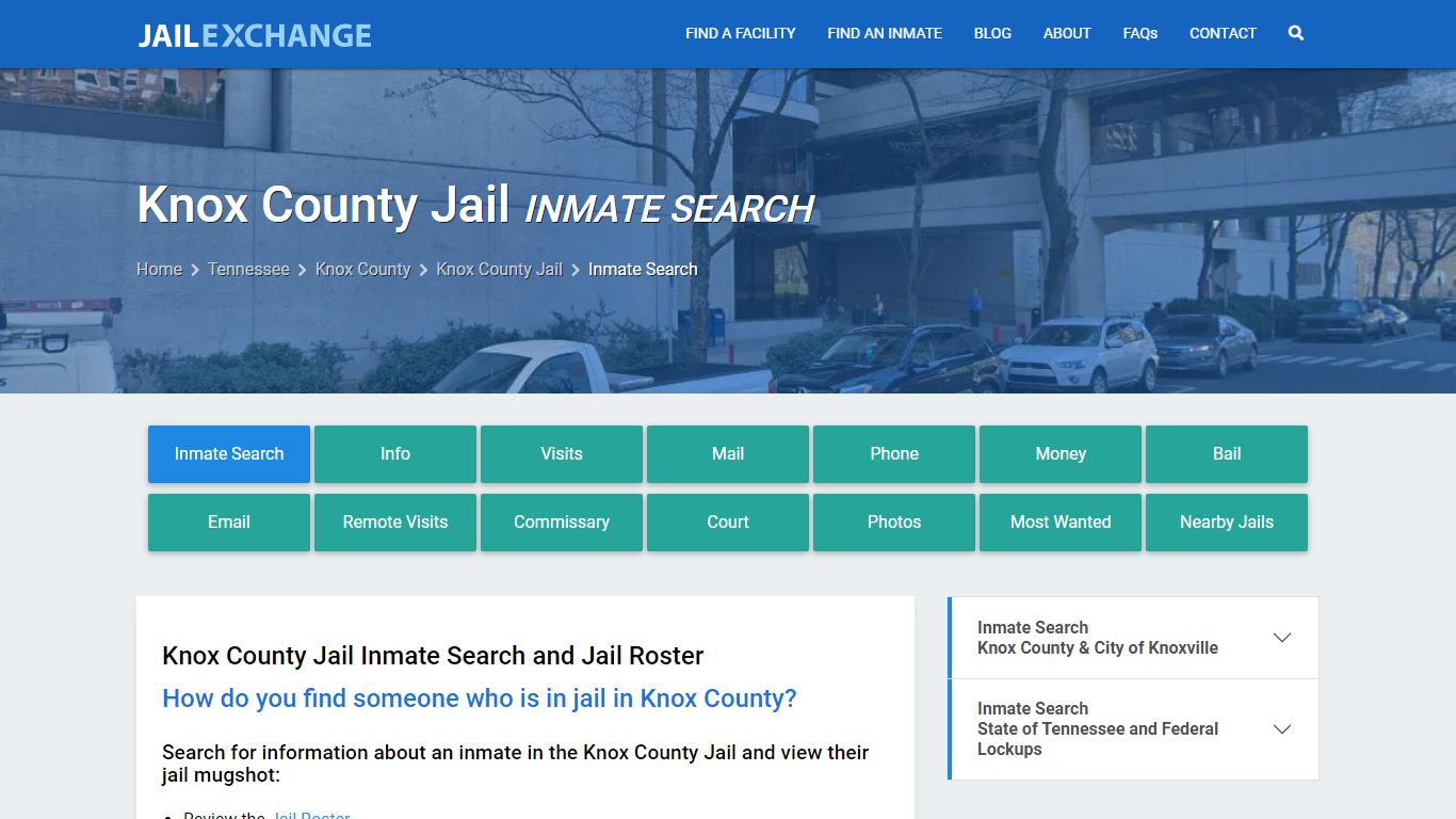 Inmate Search: Roster & Mugshots - Knox County Jail, TN