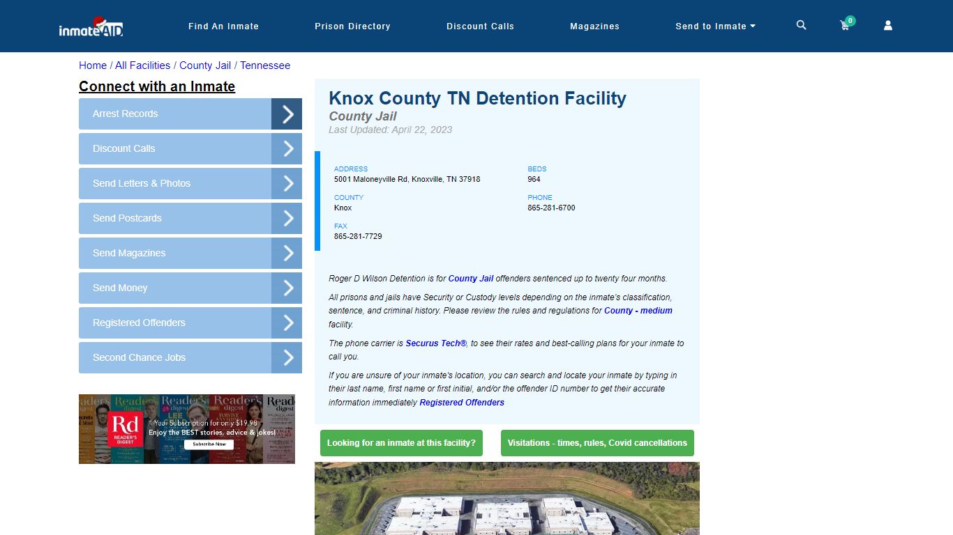 Knox County TN Detention Facility - Inmate Locator - Knoxville, TN